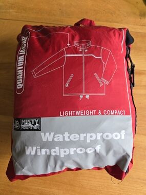 Mens Misty Mountain Waterproof Windproof Jacket - Red